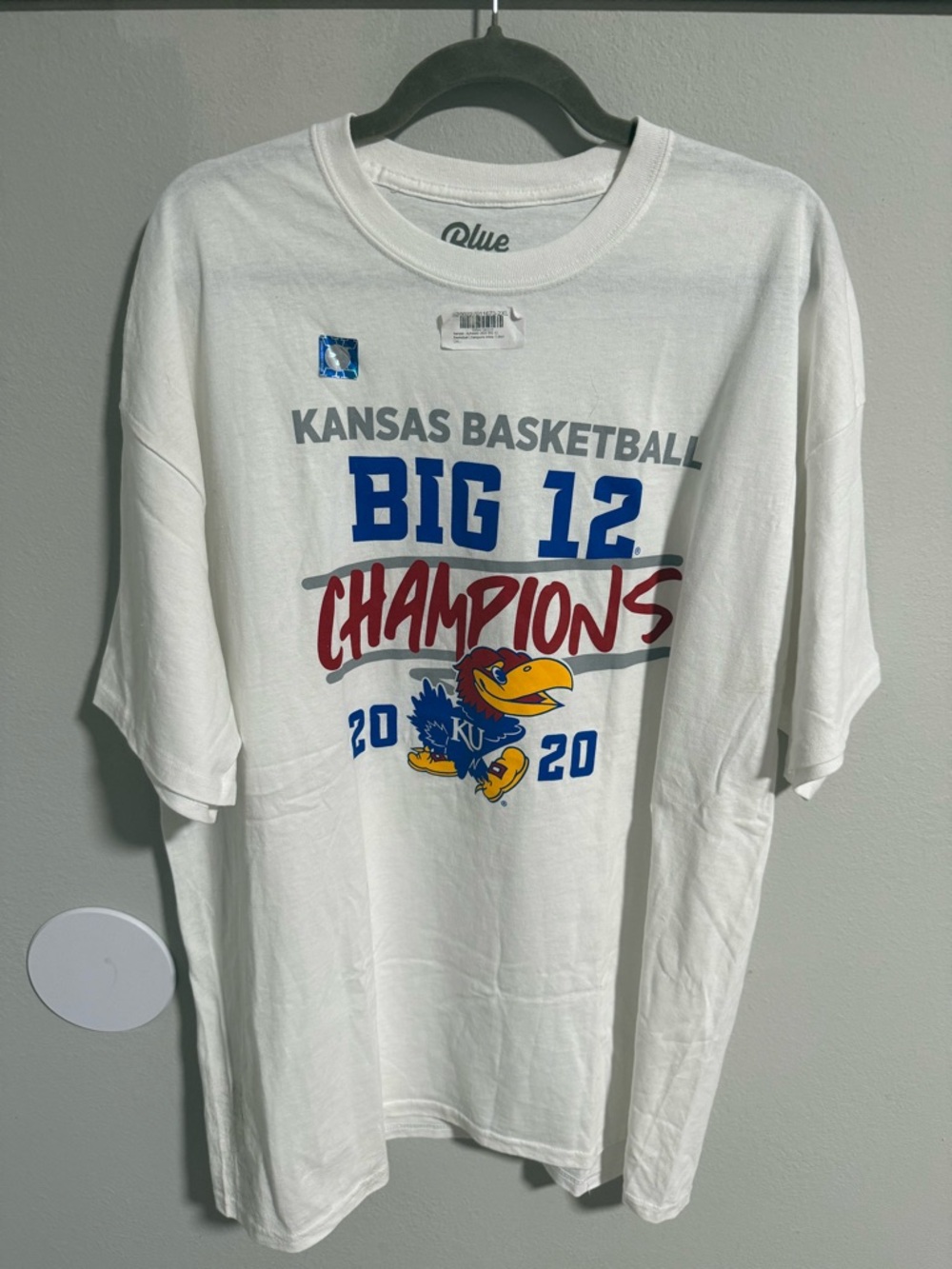 Kansas Jayhawks 2020 white Tshirt Size XXL